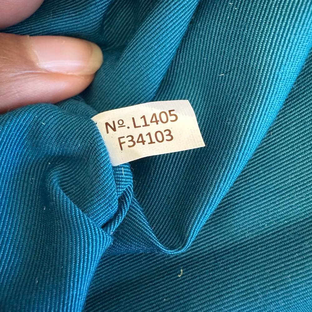 Coach Teal Leather Tote Bag - Picture 4 of 13